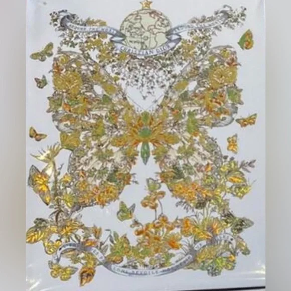 Christian Dior Butterfly Notebook Orange/Green - Picture 1 of 5